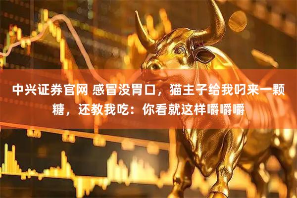 中兴证券官网 感冒没胃口，猫主子给我叼来一颗糖，还教我吃：你看就这样嚼嚼嚼
