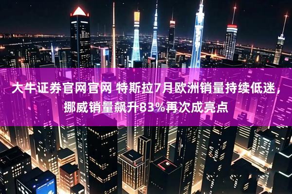 大牛证券官网官网 特斯拉7月欧洲销量持续低迷，挪威销量飙升83%再次成亮点
